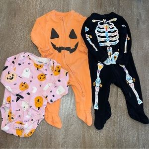 Halloween Bundle Onesie and Pajamas 3-6 mos